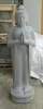 Product image 2 of the product “Standing Buddha with floral carving, Greeting position. 40 x 28 x 122m. Natural stone (river stone), stonemasonry ”